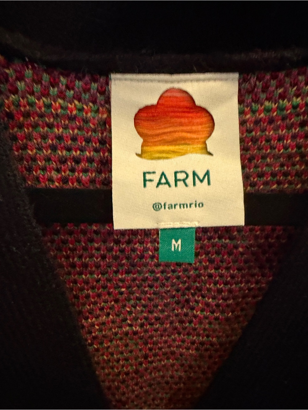 FARM Rio Multicolor Leopard Print Cardigan Sweater - Picture 3 of 5